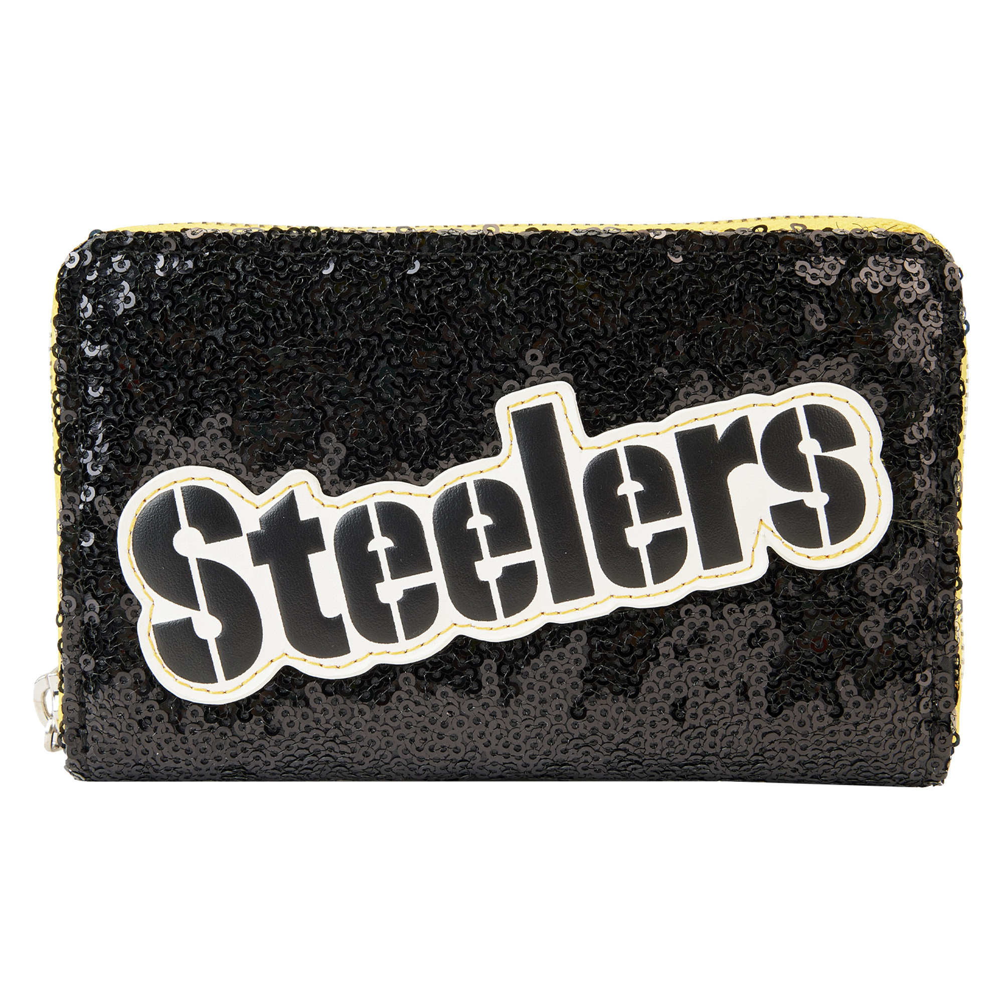 Pittsburgh Steelers Loungefly Sequin Zip-Around Wallet
