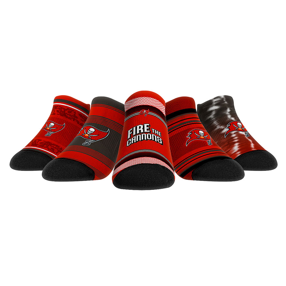 Unisex Tampa Bay Buccaneers Rock Em Socks Super Fan Five-Pack Low-Cut Socks Set