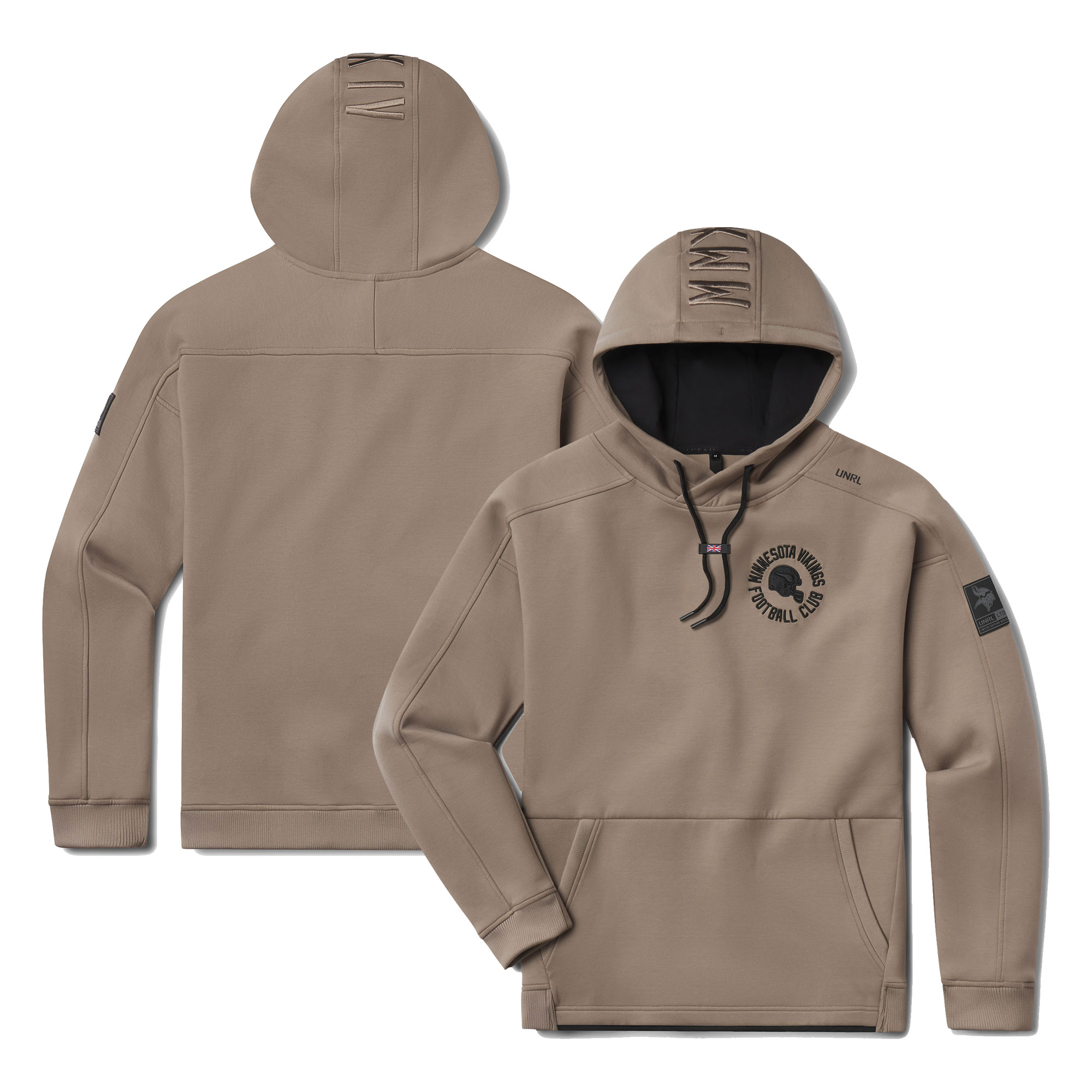 Unisex Minnesota Vikings UNRL Walnut '24 High Street Pullover Hoodie