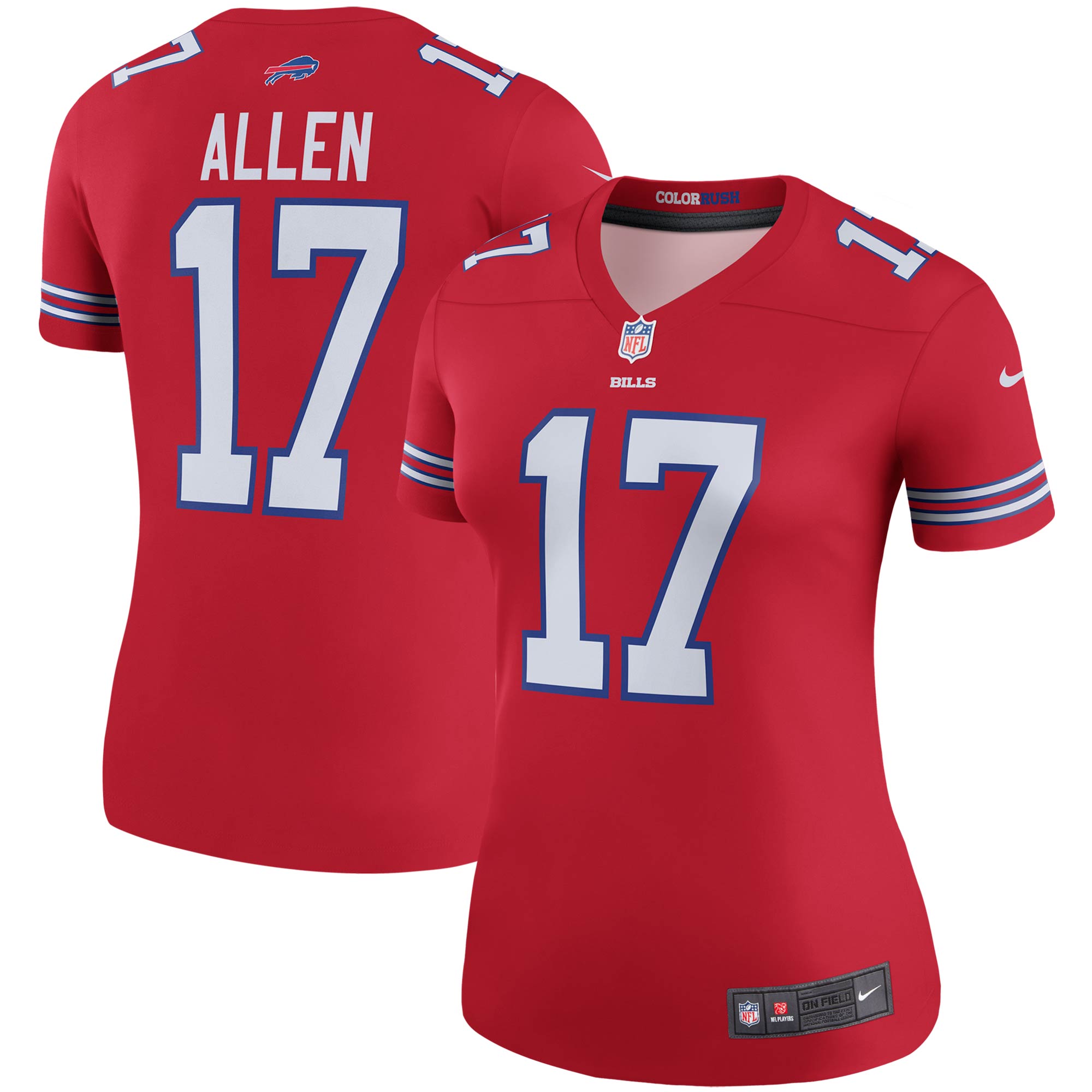 Women's Buffalo Bills Josh Allen Nike  Red Alternate Legend Player Performance Top