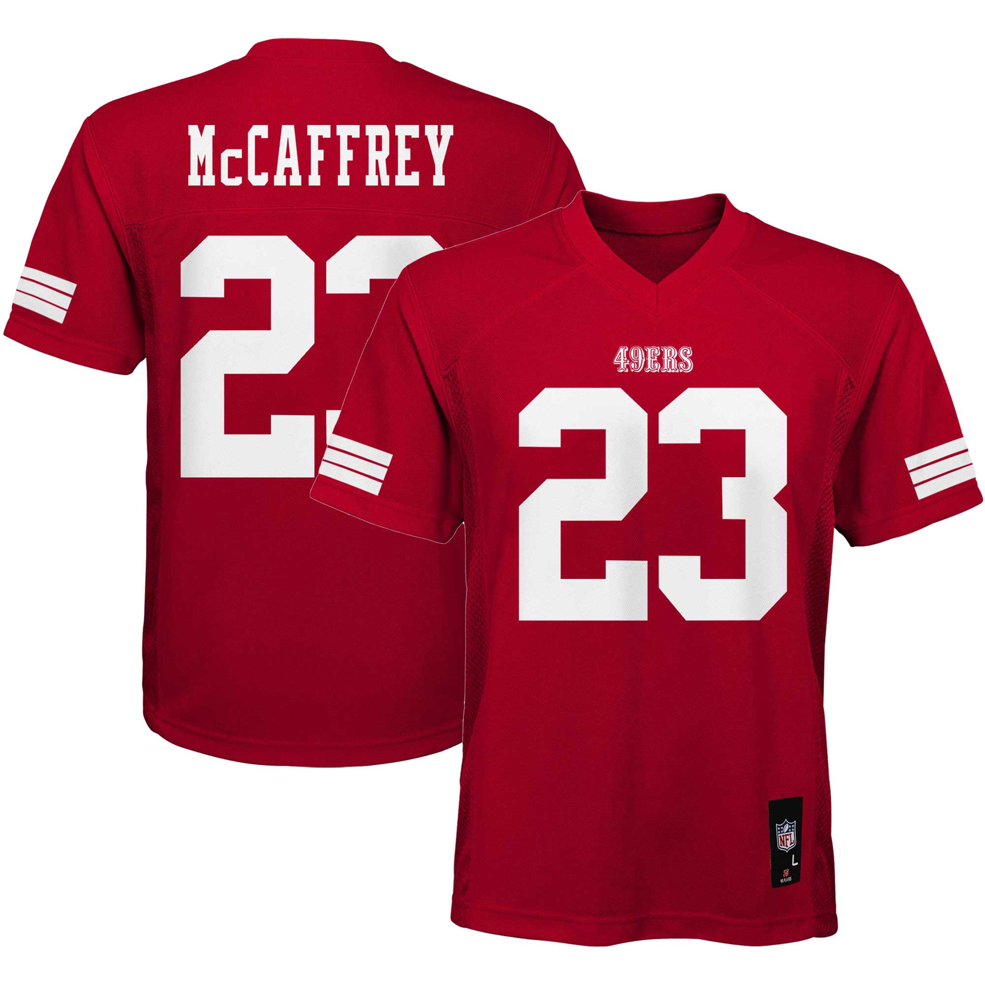 Youth San Francisco 49ers Christian McCaffrey Scarlet Replica Player Jersey